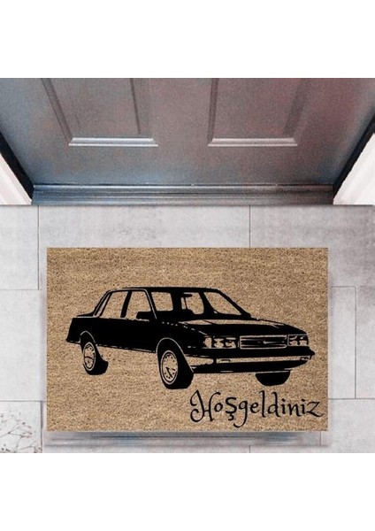 Kapı Önü Paspası Dekoratif Dijital Baskı Arabalar P-2671