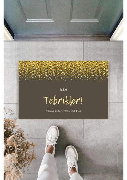 Dijital Baskı Kişiye Özel Iç Kapı Dekorasyon Paspas PS11257 modelleri