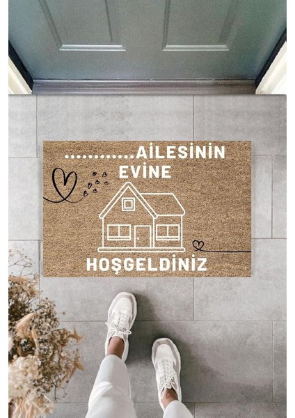 Dijital Baskı Kişiye Özel Iç Kapı Dekorasyon Paspas PS11275