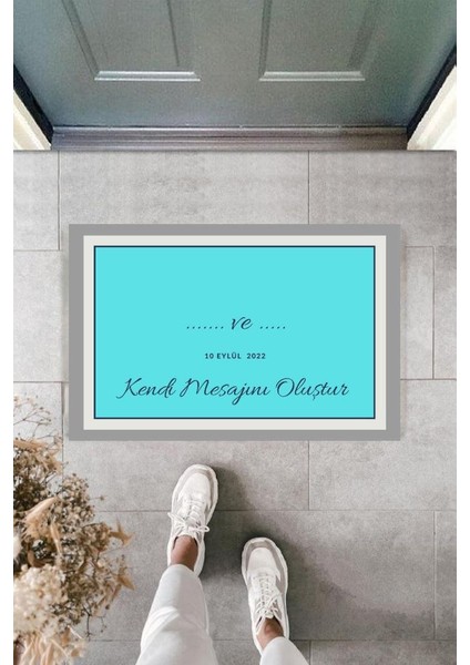 Dijital Baskı Kişiye Özel Iç Kapı Dekorasyon Paspas PS11210 modelleri