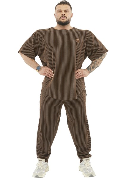 Oversize Çizgili Kalın Rag Top T-Shirt Bgsm 3355 fırsatları