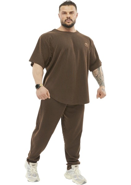 Oversize Çizgili Kalın Rag Top T-Shirt Bgsm 3355 indirimleri