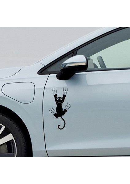 Düşen Kedi Sticker - Araba Sticker - Araç Sticker - Oto Sticker