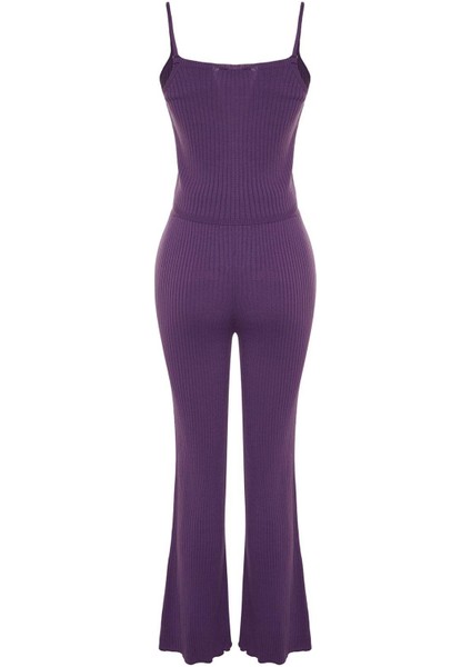 Kadın Moda Şık Geniş Paça Crop Boy Uzun Kollu Fitillli Bluz Hırka Pantolon Triko Alt-Üst Takım fiyatları