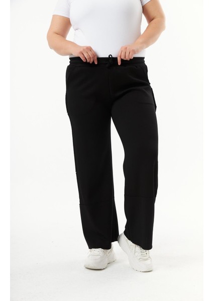 Büyük Beden Modal Eşofman Altı Siyah