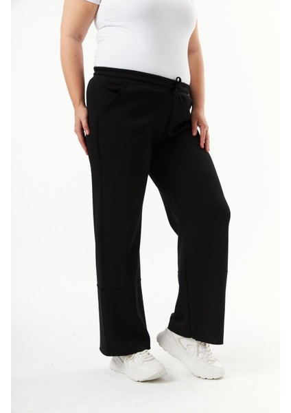 Büyük Beden Modal Eşofman Altı Siyah modelleri