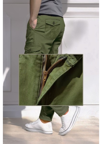 Kışlıkhaki Kargo - Boru Paça, Gabardin, Likralı, Regular fırsatları