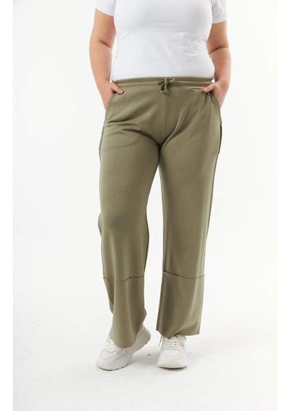 Büyük Beden Modal Eşofman Altı Yeşil