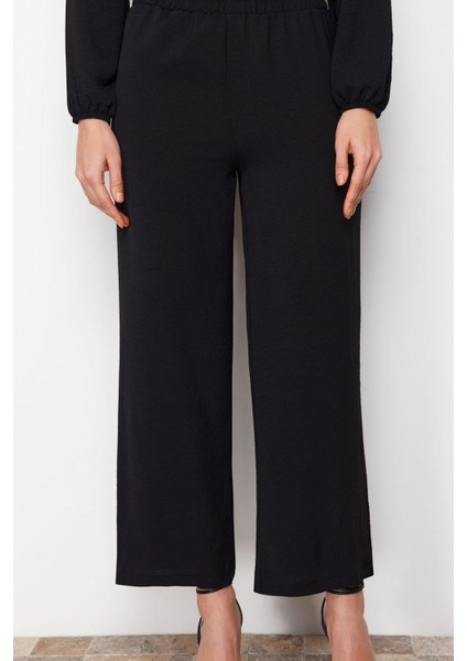 Tarz Kadın Modern Yüksek Bel Geniş Paça Kuşgözü Bağlama Detaylı Aerobin Tunik-Pantolon Takım modelleri