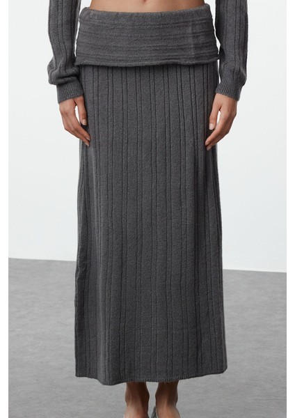 Tarz Kadın Modern Normal Bel Boru Paça Carmen Yaka Yumuşak Dokulu Carmen Yaka Triko Alt-Üst Takım modelleri