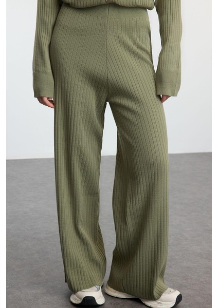 Tarz Kadın Modern Moda Normal Bel Geniş Paça Kapüşonlu Kapüşonlu Oversize Triko Alt-Üst Takım modelleri