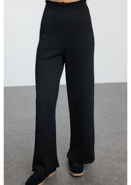 Tarz Kadın Modern Moda Normal Bel Boru Paça Kapüşonlu Kapüşonlu Triko Alt-Üst Takım fırsatları