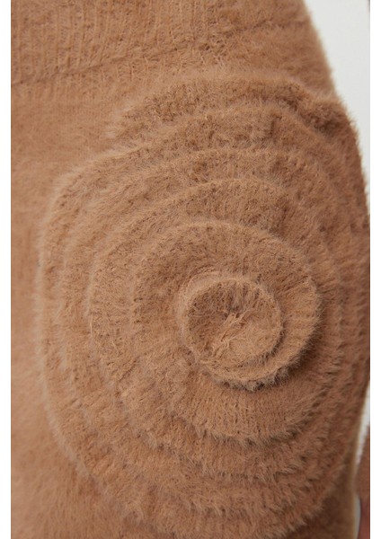 Tarz Kadın Modern Moda Normal Bel Boru Paça Dik Yaka Tüylü Yumuşak Dokulu Triko Alt-Üst Takım modelleri