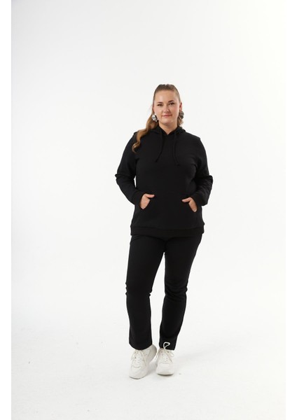 Büyük Beden Eşofman Takımı Siyah