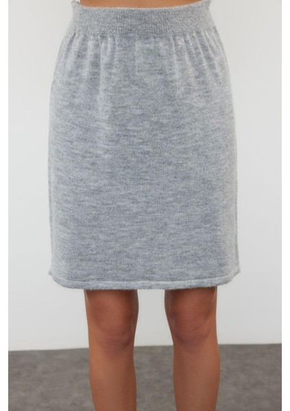 Tarz Kadın Modern Moda Normal Bel Boru Paça Bisiklet Yaka Yumuşak Dokulu Atkılı Triko Alt-Üst Takım modelleri