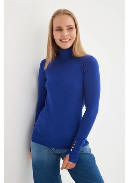 24K0024K1 Kadın Balıkçı Yaka Kazak