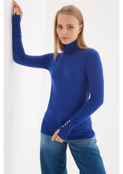 24K0024K1 Kadın Balıkçı Yaka Kazak modelleri