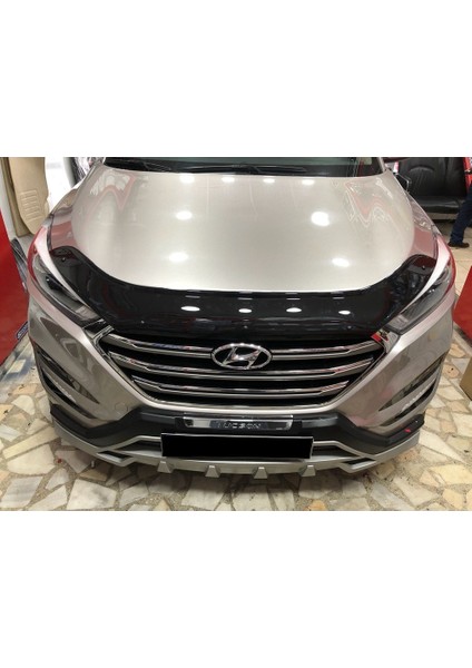 Nam Tuning Hyundai Tucson Kaput Rüzgarlığı 2016 ve Üzeri Parlak Siyah