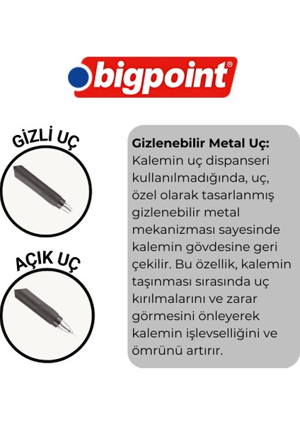 Grip Versatil Kalem Gizlenebilir Metal Uçlu Yumuşak Gövdeli Mekanik Uçlu Kalem 0.7 mm Lacivert fiyatları