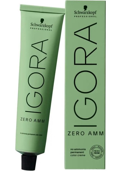 6 Adet Schwarzkopf Igora Zero Amm 5-88 Saç Boyası