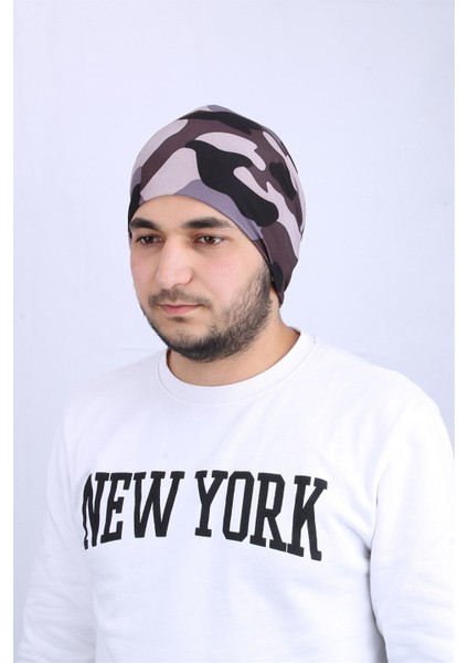 Kamuflaj Desenli Penye Unisex Bere - CPLPNKMR2