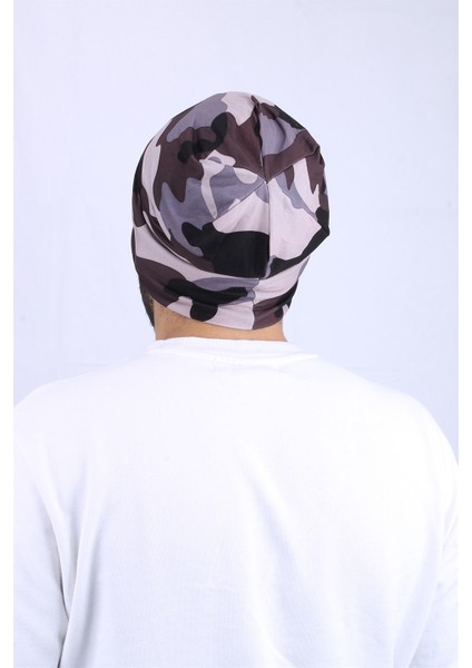 Kamuflaj Desenli Penye Unisex Bere - CPLPNKMR2
