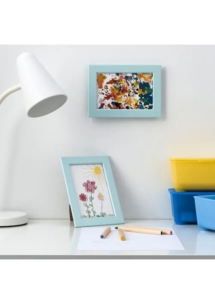 Sumuhome Fıskbo Dekoratif Fotoğraf Çerçeve Açık Mavi 10 x 15 fiyatları