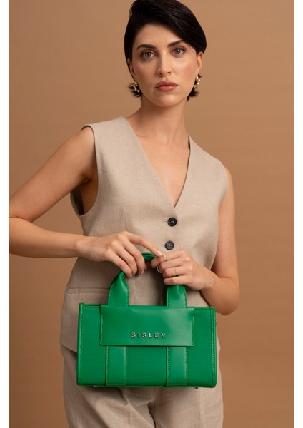 Sısley Kadın El Çantası Yeşil SLY110 fiyatları
