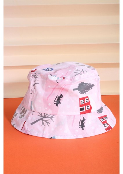 Pembe 4-7 Yaş Safari Şapka 24CCKSAFAR10
