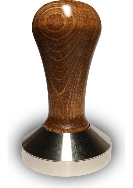 Vodinox Cafe Bar Barista Ekipmanları Kahve Espresso Tamper Temper Inox Paslanmaz Ahşap Saplı 58 mm
