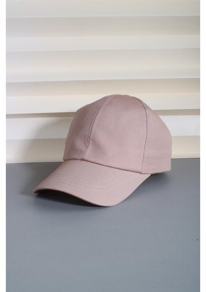 Bej Spor Şapka Unisex Arkası Cırtlı Ayarlanabilir 24SAPKADUZ