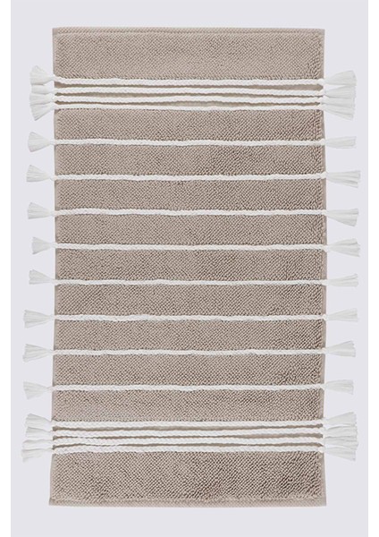 Karnella Bej Organik Pamuk Banyo Paspası 60 x 100 cm