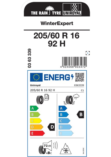 205/60R16 92H Winterexpert Oto Kış Lastiği (Üretim Yılı: 2024) modelleri