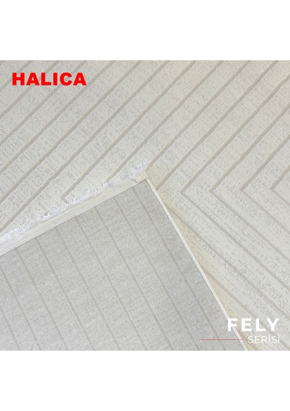 Fely 0597A Krem Modern Salon Halısı