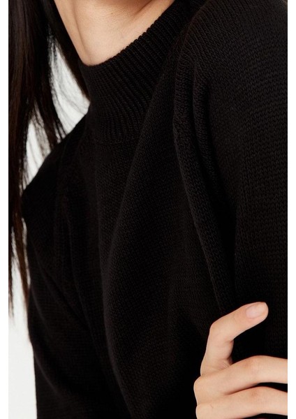 Tarz Kadın Modern Moda Yüksek Bel Geniş Paça Dik Yaka Pileli Etekli Triko Alt-Üst Takım modelleri