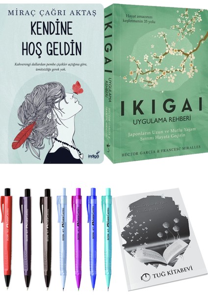 Kendine Hoş Geldin Miraç Çağrı Aktaş ve Ikıgaı Uygulama Rehberi 2li Set + Hediyeli