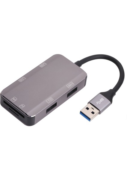 Usb3.0 4port USB Çoklayıcı Hub+Sd-Mikro Sd Kart Okuyucu 6in1