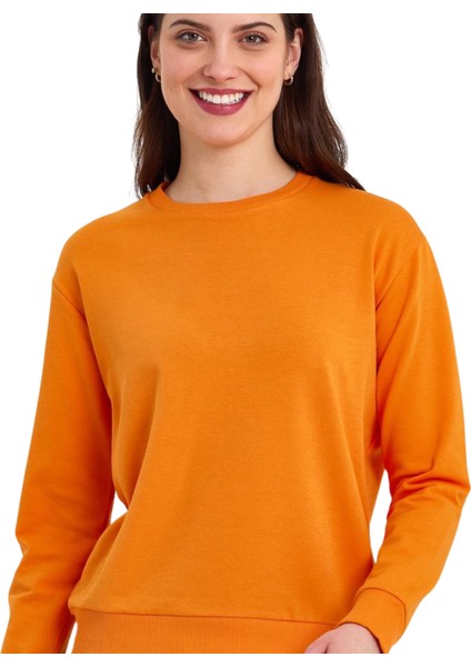 Kadın Penye Likralı Sıfır Yaka Fiha Sweat modelleri