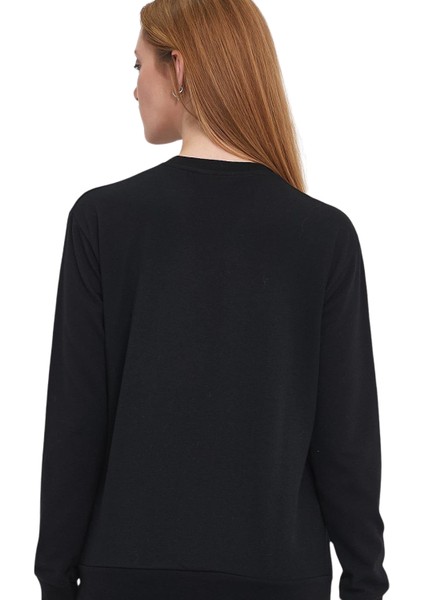 Kadın Penye Likralı Sıfır Yaka Fiha Sweat modelleri