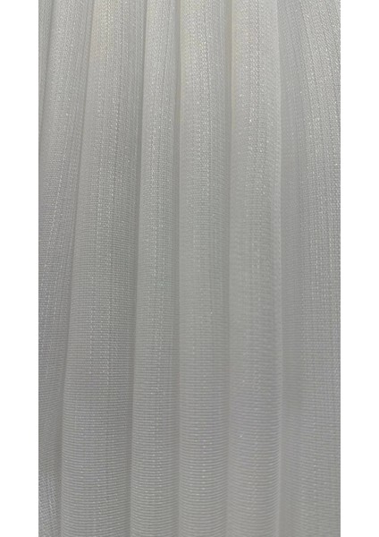 Bambu Simli 1/3 Sık Pileli Beyaz Tül Perde Apm fırsatları