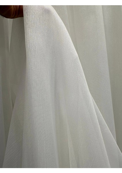 Bambu Simli 1/3 Sık Pileli Beyaz Tül Perde Apm indirimleri