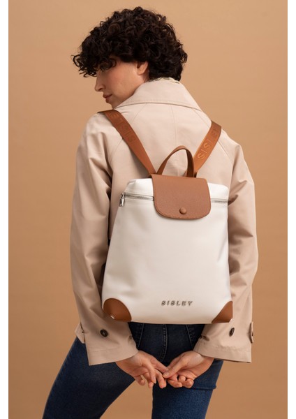 Sısley Kadın Sırt Çantası Bej SLY026 modelleri
