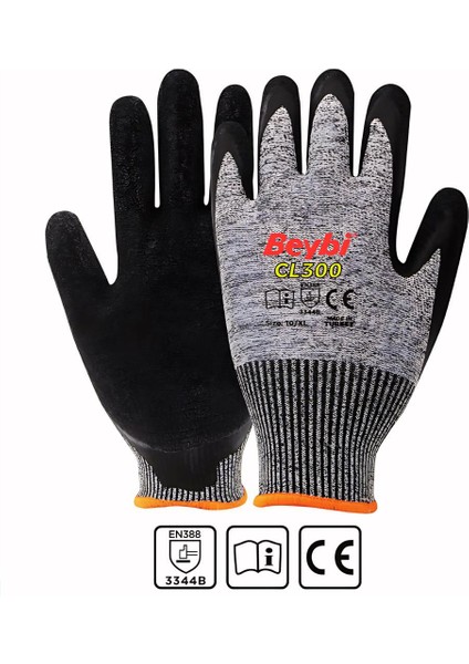 Lateks Kaplı Kesilmez Eldiven CL300