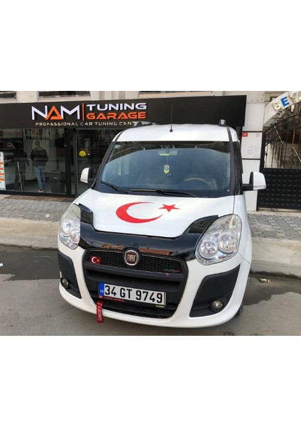 Fiat Doblo Kaput Rüzgarlığı 2010-2015 Arası Parlak Siyah 3.2 mm Kalın Plastik fırsatları
