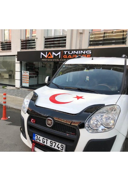 Fiat Doblo Kaput Rüzgarlığı 2010-2015 Arası Parlak Siyah 3.2 mm Kalın Plastik indirimleri