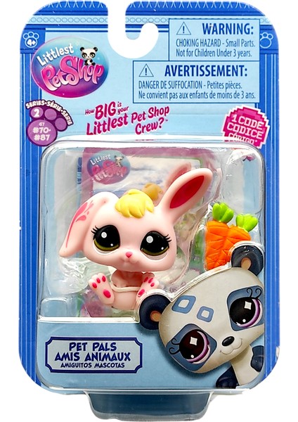 Littlest Pet Shop Tekli Figür 00522 G7#76 Pembe Tavşan