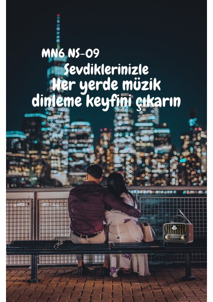S-09 Nostaljik Mini Radyo,tws Destekli.radyo Müzik Kutusu-Radyo Müzik ÇALAR.18650 Li Pil