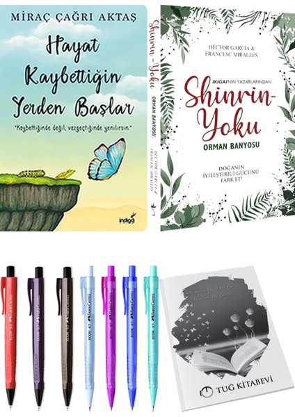 Hayat Kaybettiğin Yerden Başlar Miraç Çağrı Aktaş ve Shinrin Yoku Orman Banyosu 2li Set + Hediyeli