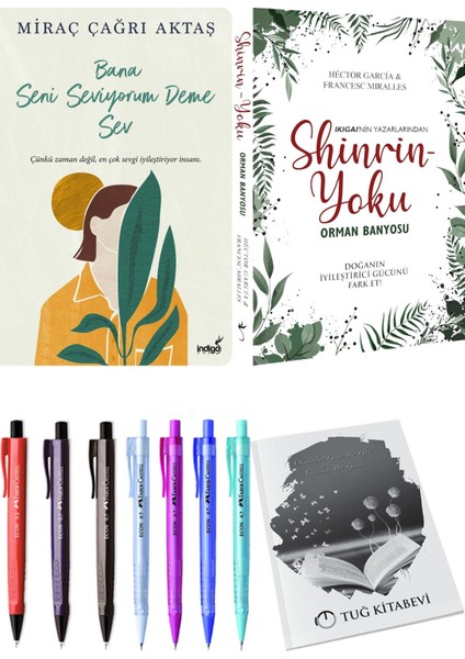 Bana Seni Seviyorum Deme Sev Miraç Çağrı Aktaş ve Shinrin Yoku Orman Banyosu 2li Set + Hediyeli
