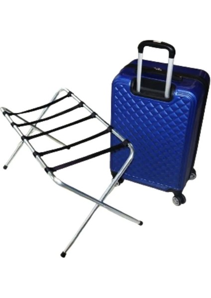 Metal Valizlik Katlanır Bavulluk Otel Tipi Valiz Sehpası